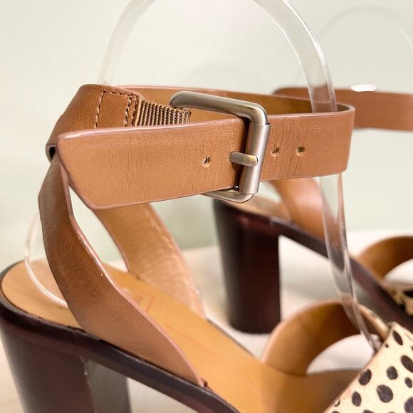 Dolce Vita Nala Block Heel Leather Sandals Size 6 - Picture 11 of 12